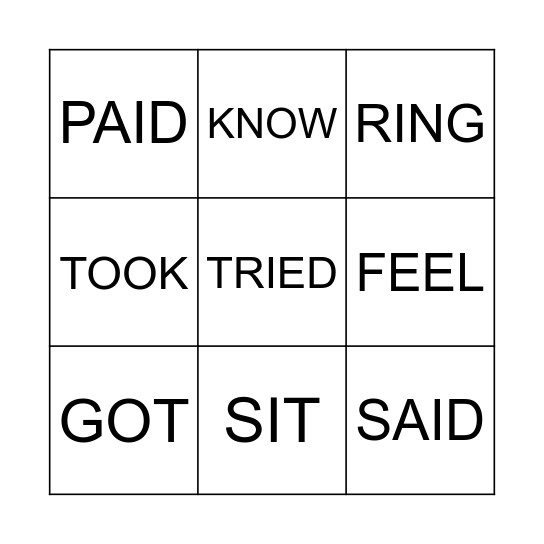 BINGO Card