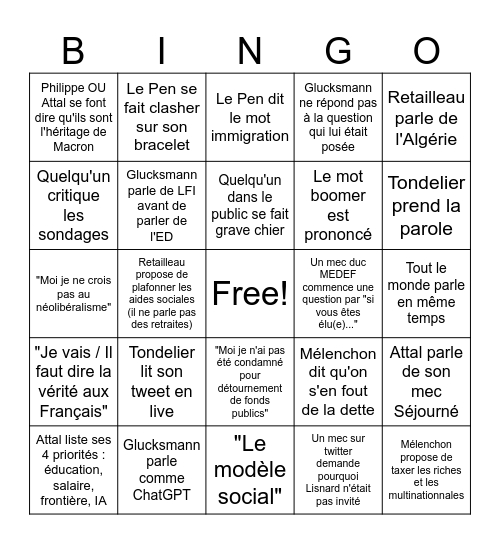 Bingo Card