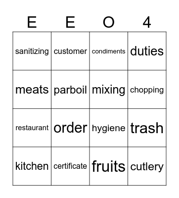 EEO Explore Career Pathways Week 4 Bingo Card