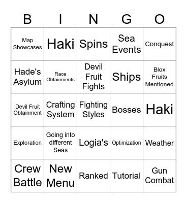THE RELL SEAS MOVIE 3 Bingo Card