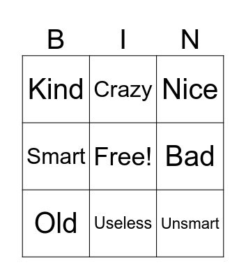 Gaston resemblance Bingo Card