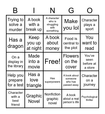 Library Bingo! Bingo Card