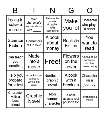 Library Bingo! Bingo Card