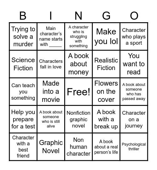 Library Bingo! Bingo Card