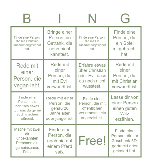 Bingo Card