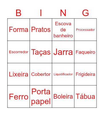 Chá de panela da Lê Bingo Card
