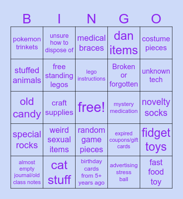 BOX OF DOOM BINGO!!! Bingo Card