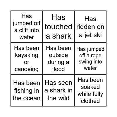 FIND SOMEONE WHO... Bingo Card