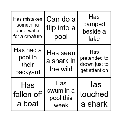 FIND SOMEONE WHO... Bingo Card
