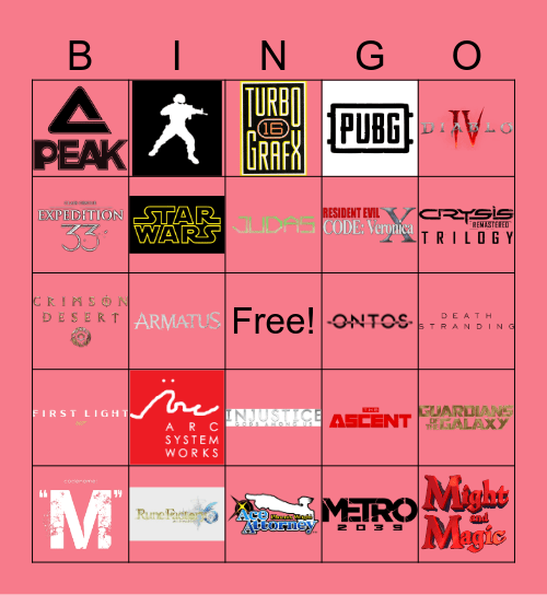 September Direct Bingo Card