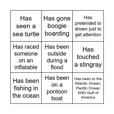 FIND SOMEONE WHO... Bingo Card