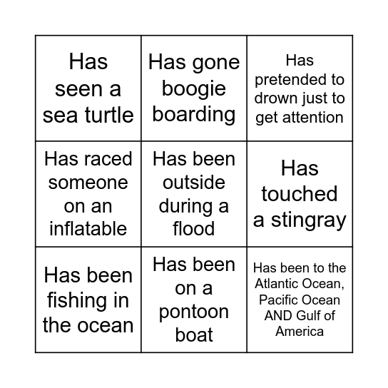 FIND SOMEONE WHO... Bingo Card