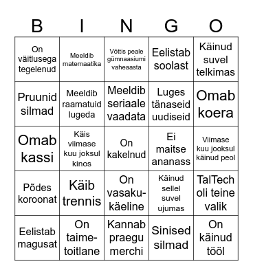 Bingo Card