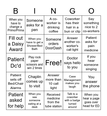 MCU Bingo Card