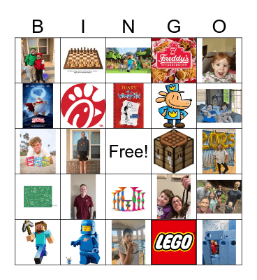 What Matthew Loves Bingo Card