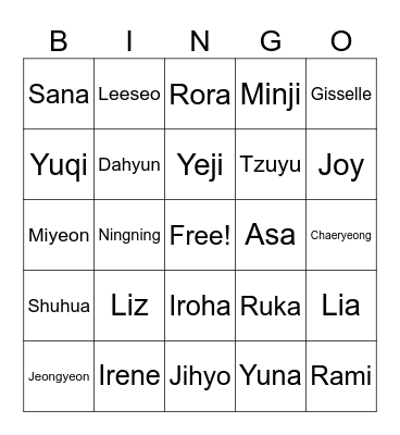 Red Diamond Bingo Card