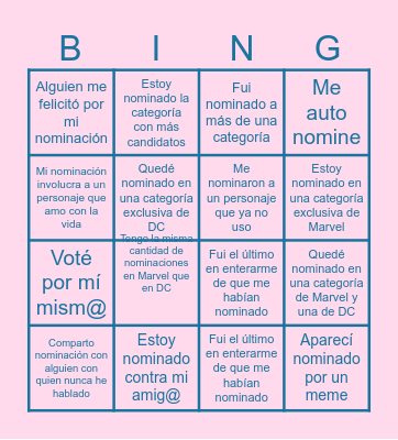Fool Bingo Card