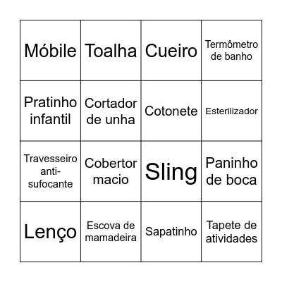 Bingo do José Otávio Bingo Card