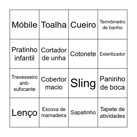 Bingo do José Otávio Bingo Card
