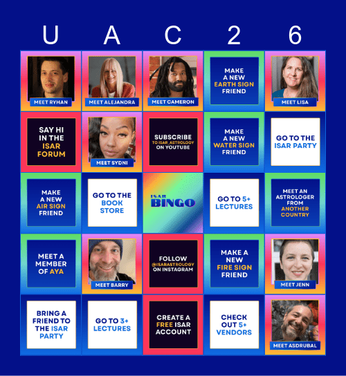 ISAR UAC 2026 Bingo Card