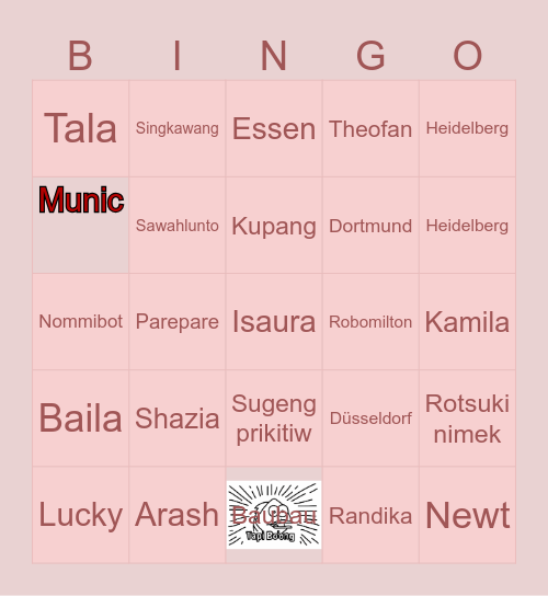 BINGO GA? Bingo Card