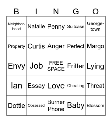Best Offer Wins Bingo Card