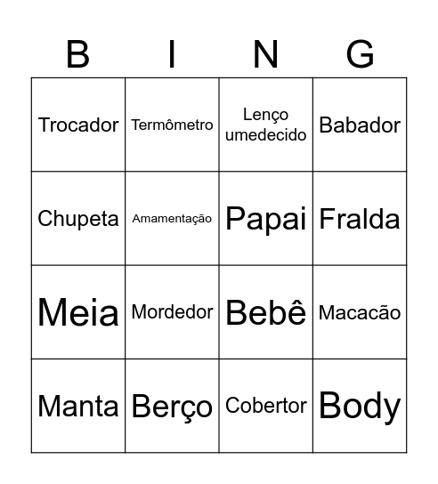 Chá da Mayla Bingo Card