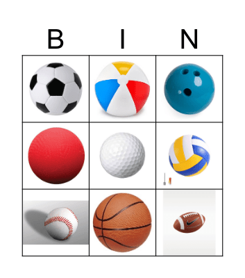 Ball Bingo Card