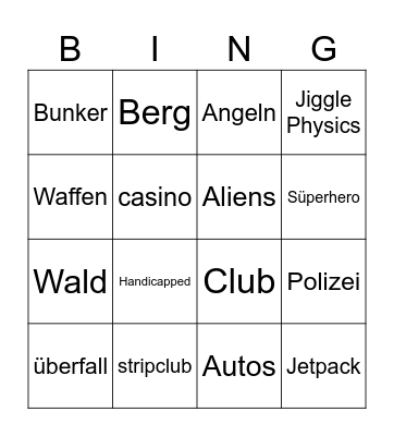 GTA 6 Trailer Bingo Card