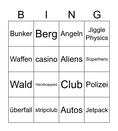 GTA 6 Trailer Bingo Card