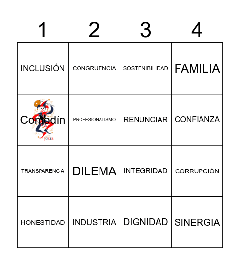 Ética en la industria y en las personas Bingo Card