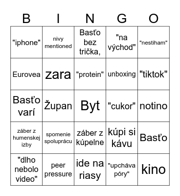 Kristus Bingo Card