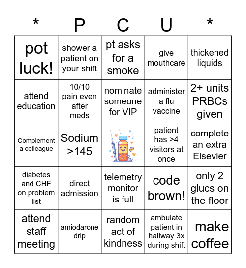 September Bingo Card