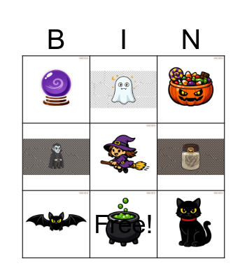 Halloween Bingo Card