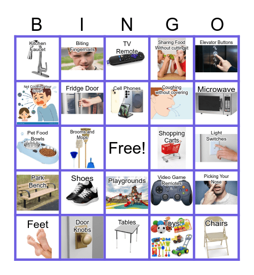Germs are Everywhere Bingo Card