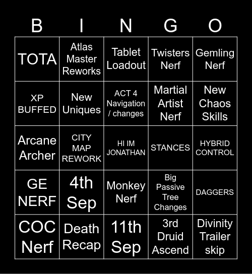 0.5.5 REVEAL Bingo Card