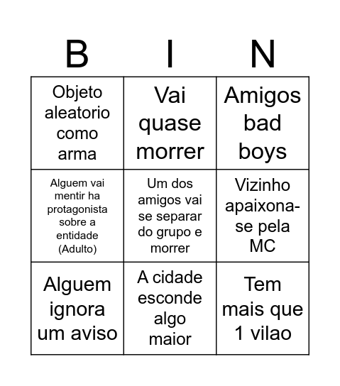 Bingo Ann Bingo Card