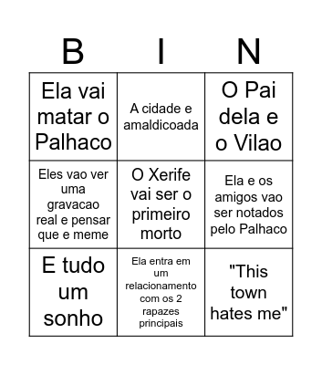 Bingo do Goat Gostosao XD Bingo Card