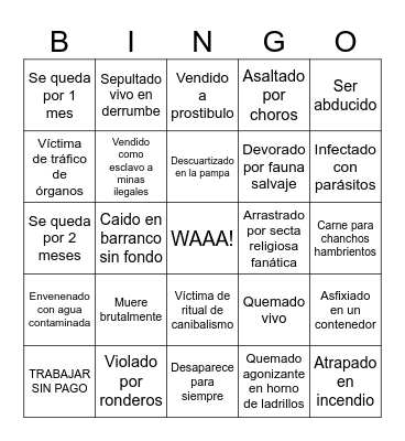 BINGO NALPY Bingo Card