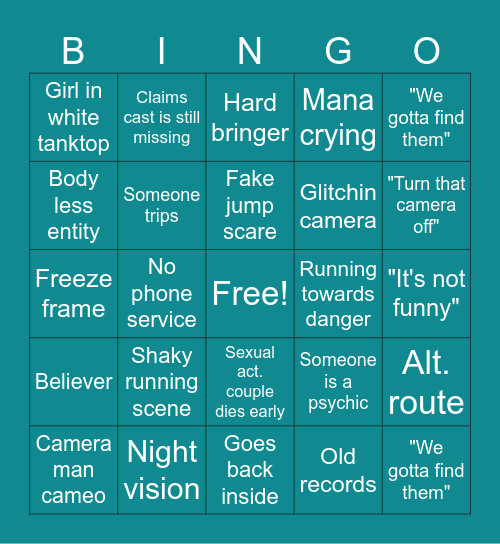Hello House 2 Bingo Card