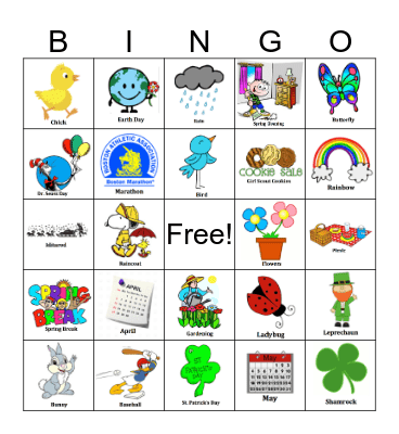 Spring Bingo! Bingo Card