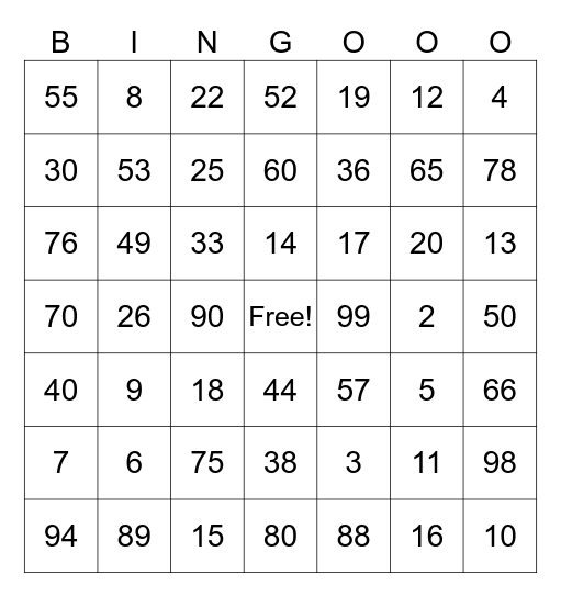 Final Bingo Card - Gabriel Bingo Card