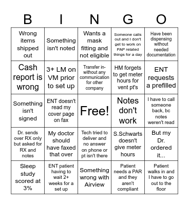 Hailey's BINGO card Bingo Card