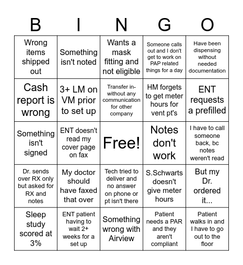 Hailey's BINGO card Bingo Card