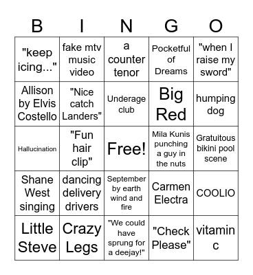 GET OVER IT BINGO Card