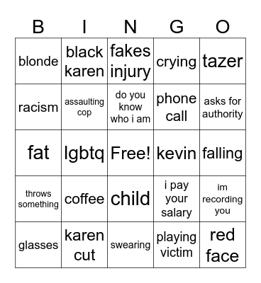 karen bingo Card