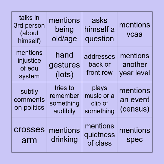 Paatsch Bingo!!! Bingo Card