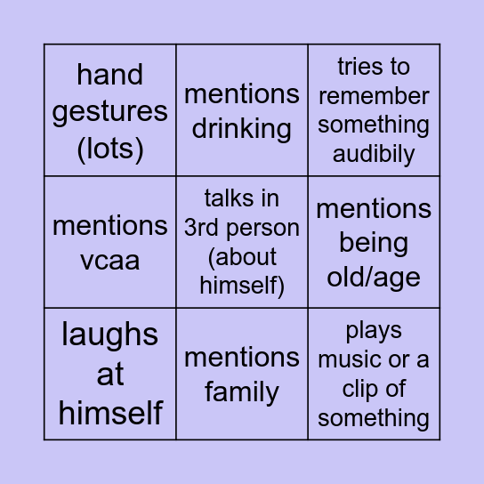 Paatsch Bingo!!! Bingo Card