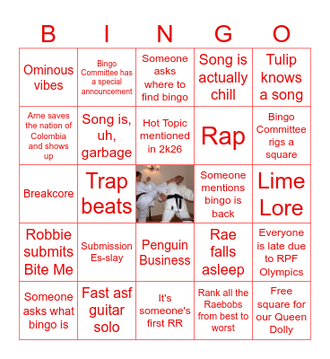 Untitled VIOLENCE Bingo Card