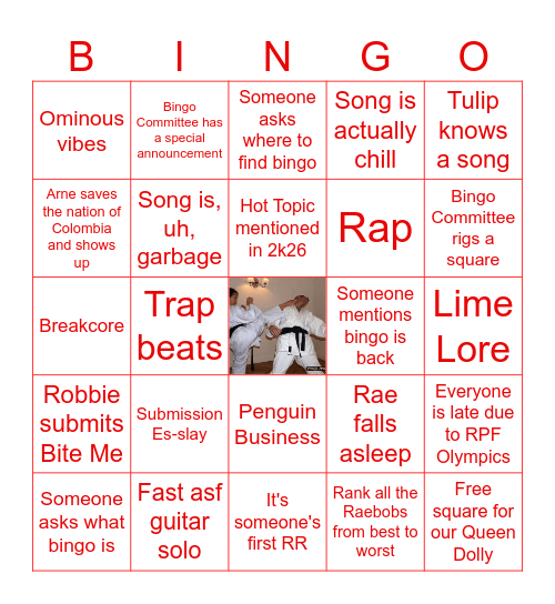 Untitled VIOLENCE Bingo Card